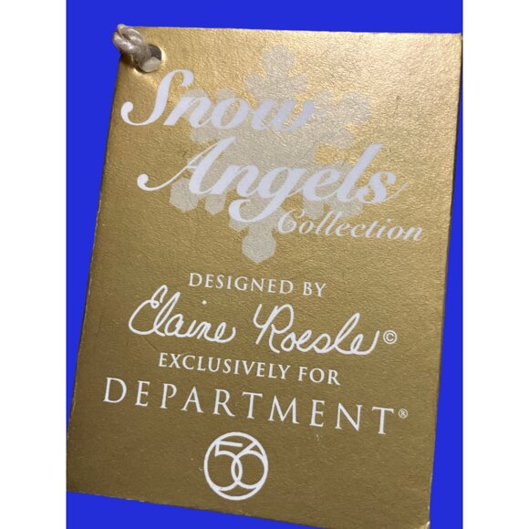 Dept 56 Snow Angels Child Holding Christmas Tree Ornament - Picture 12 of 14